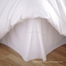 Hotel White Bed Skirt - King Size / 15 Inch Fall